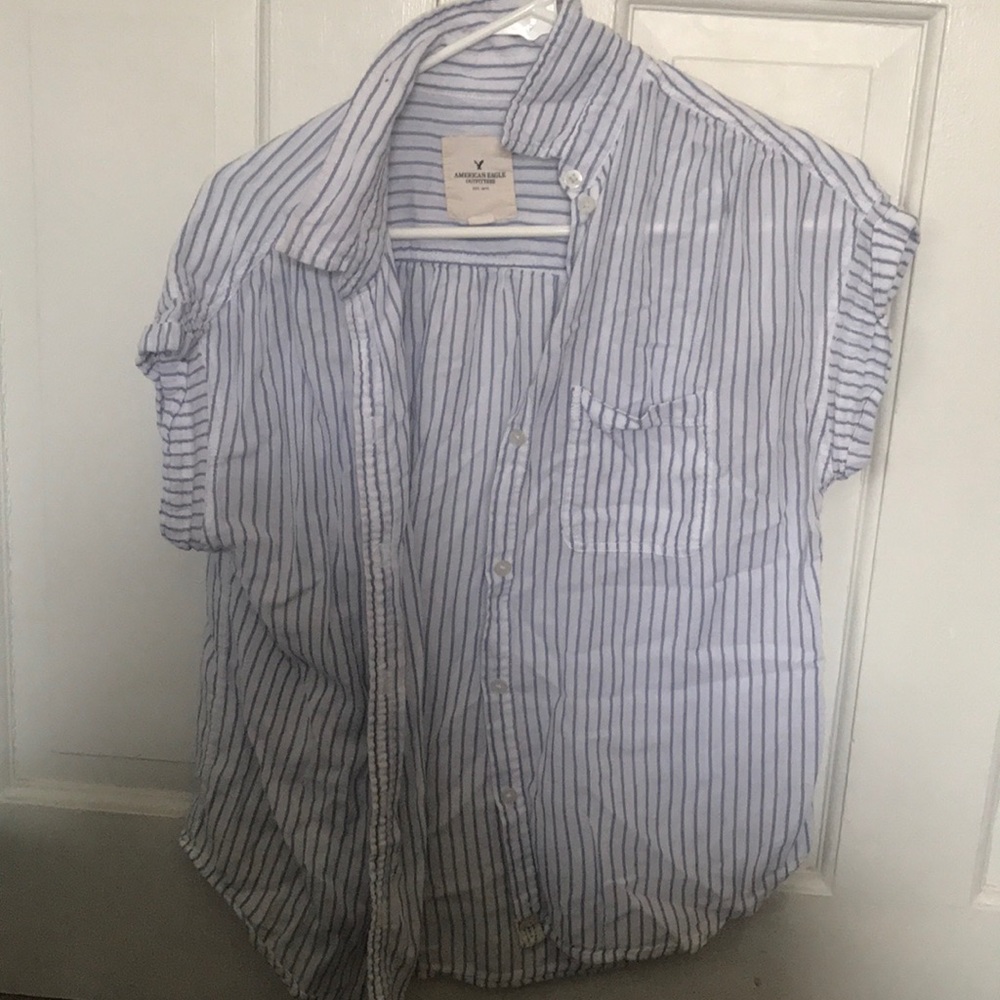 American eagle button up short sleeve